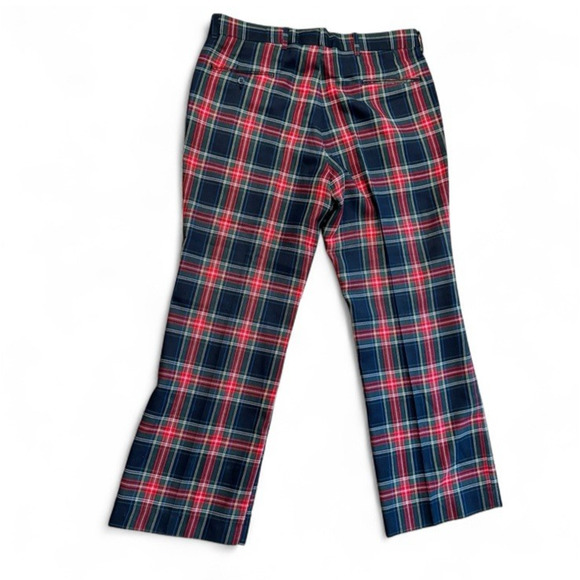 Vintage 70s Pants Men 37 x 30 plaid‎ golf disco hippie trouser unisex women - Picture 2 of 11